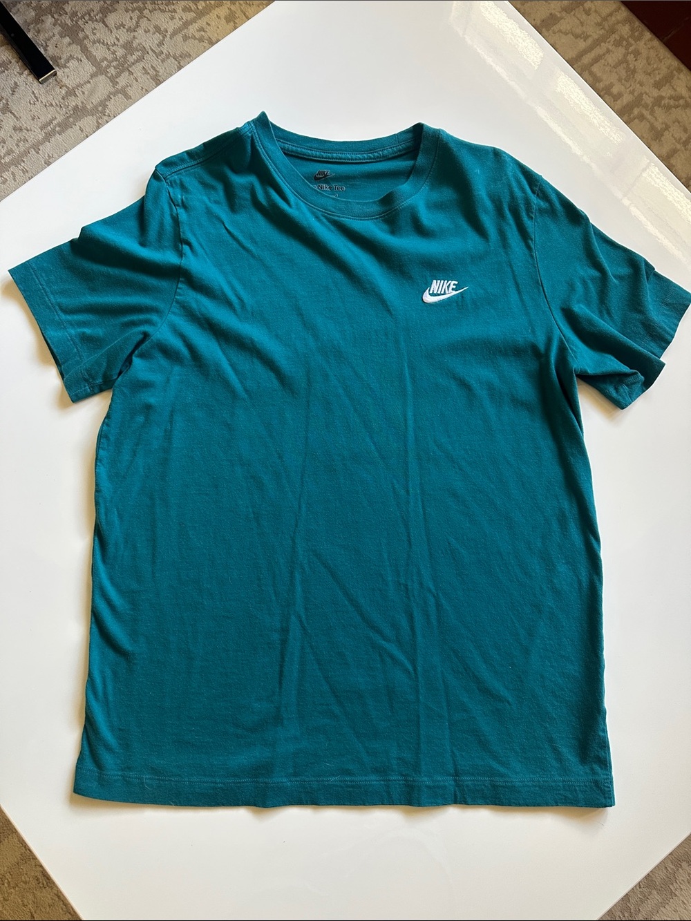 Men’s Nike Teal Short Sleeve Crew Logo T-Shirt